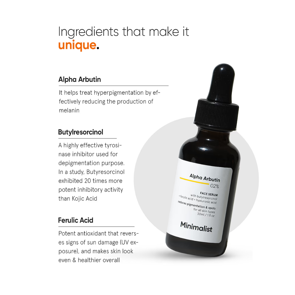 Minimalist Alpha Arbutin 02% Face Serum 30ml