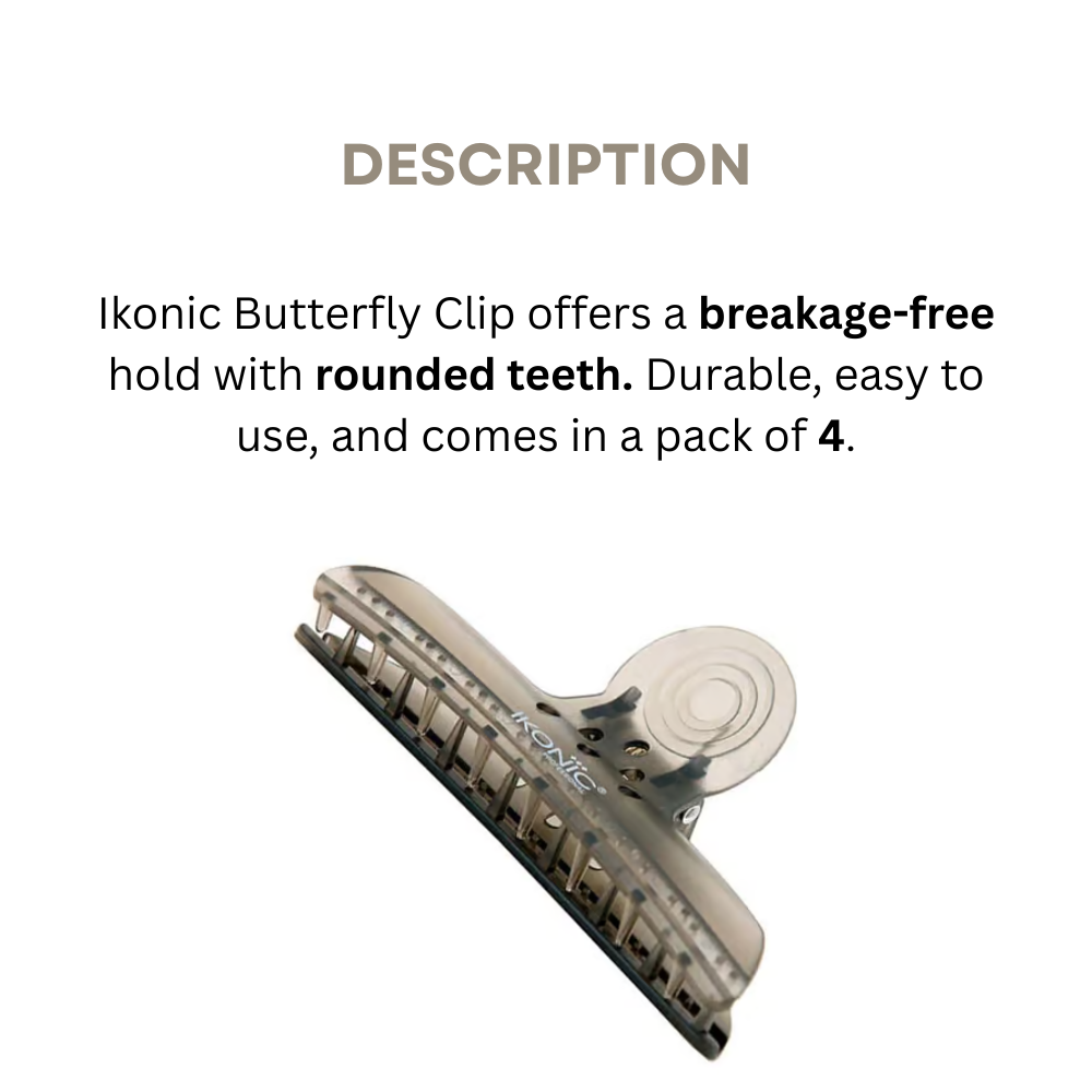 Ikonic Butterfly Clips Set of 4 (Pack of 2)