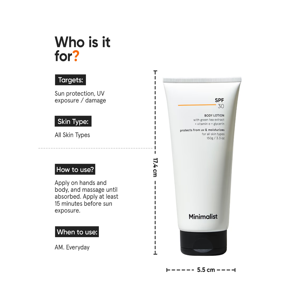 Minimalist SPF 30 Body Lotion 150g