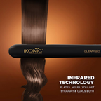 Ikonic Professional Gleam Hair Straightener Black & Rose Gold