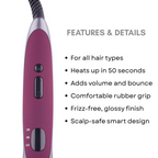 Ikonic Hot Brush Burgundy