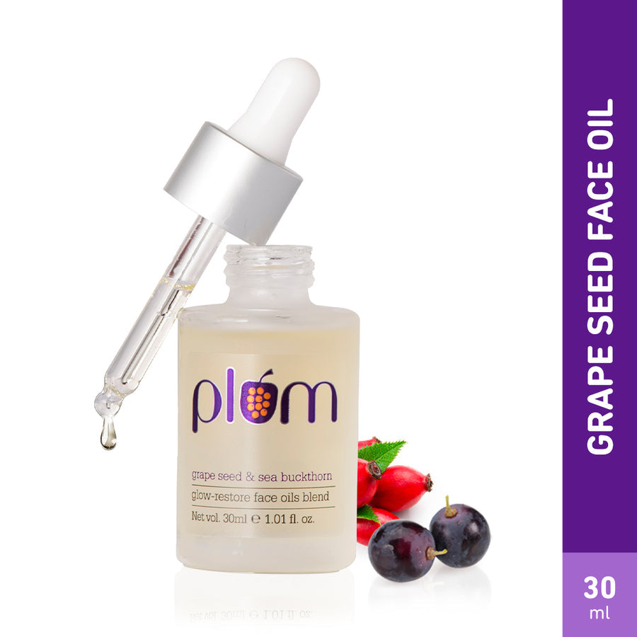 Plum Grape Seed & Sea Buckthorn Glow-Restore Face Oils Blend 30Ml