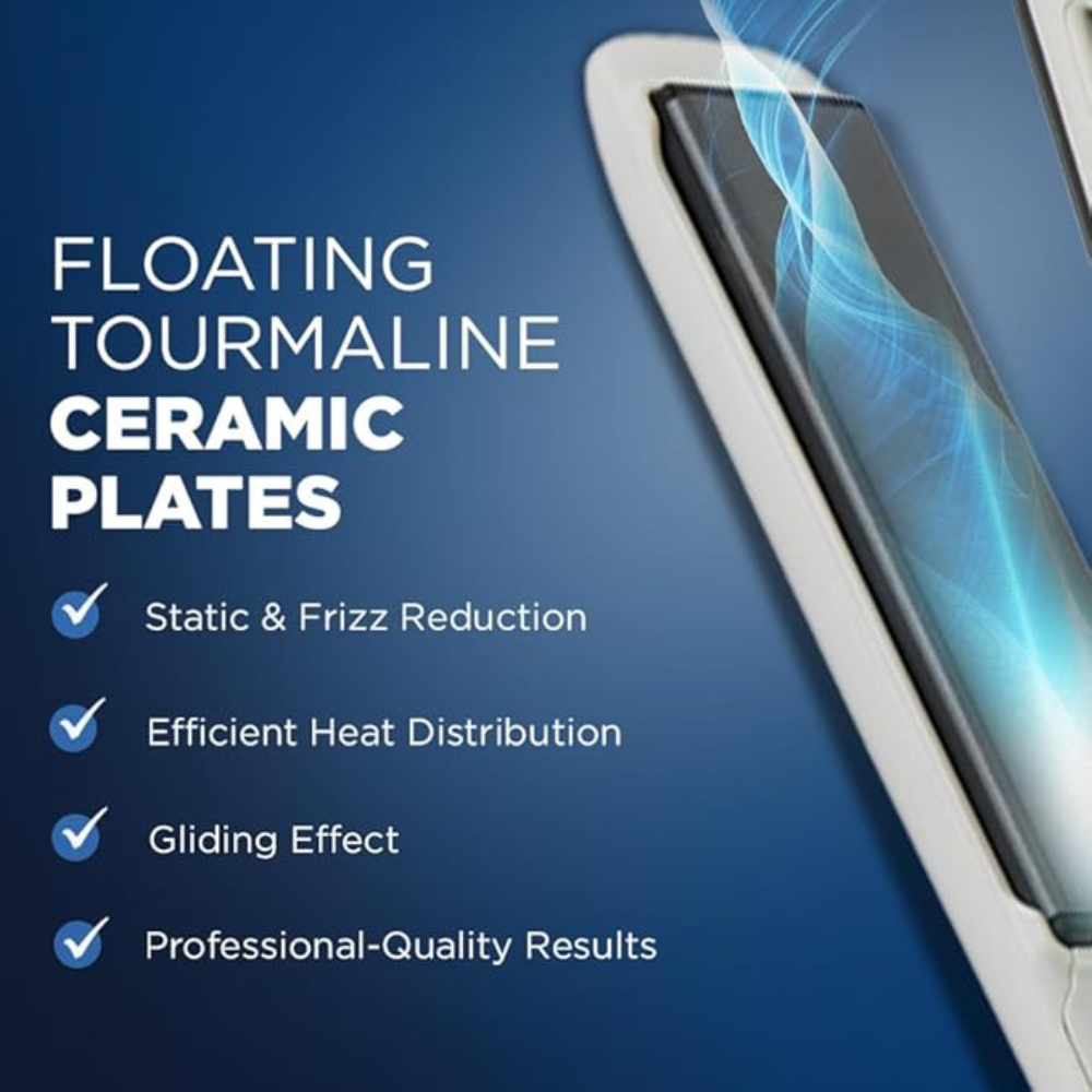 Ikonic Professional Vibe + Hair Straightener (White)