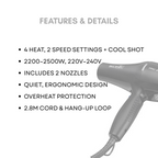 Ikonic Hair Dryer Pro 2500+Black