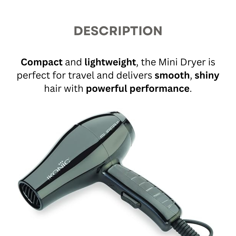 Ikonic Mini Dryer Superstar Black
