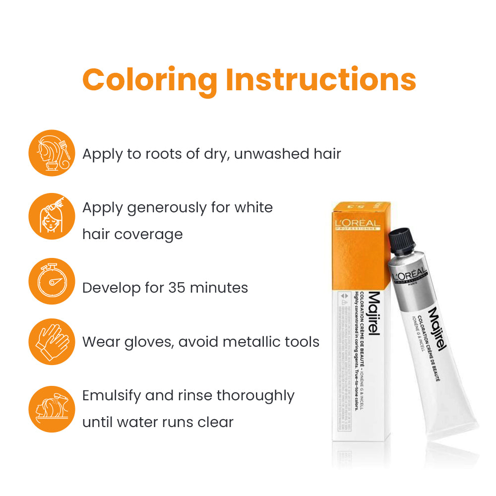 Loreal Majirel 5.3 Light Brown With Gold 50Ml