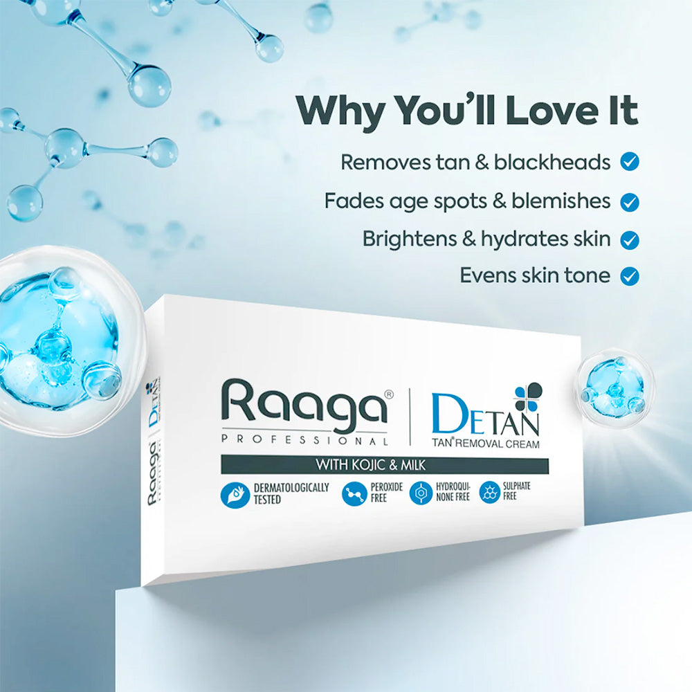 Raaga Professional De-Tan Tan Removal Cream 72Gm