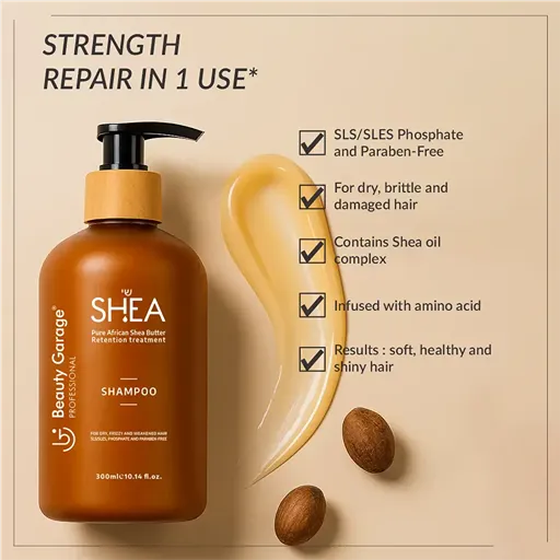 Beauty Garage Shea Retention Shampoo 300ml