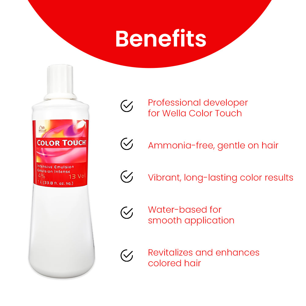 Wella Professionals Color Touch Intesive Emulsion 4% 13 vol developer 1000ml
