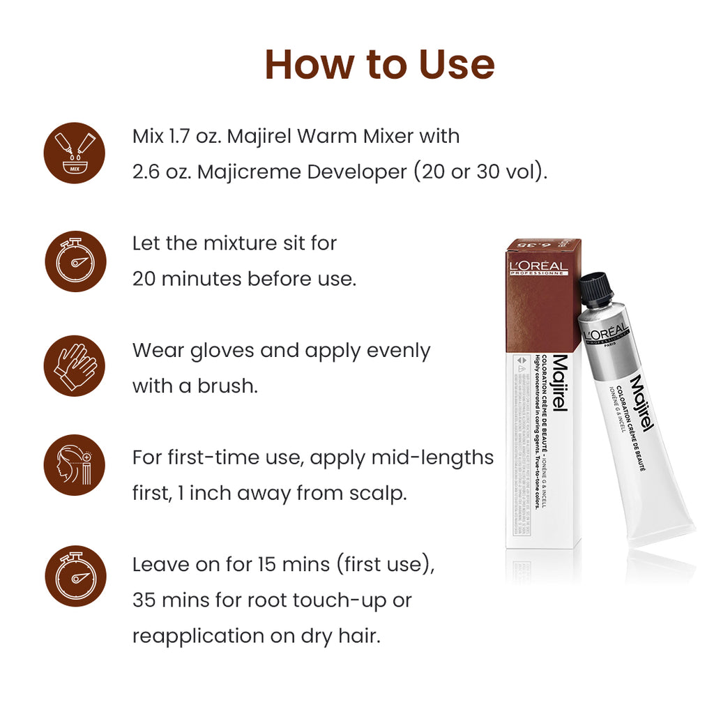 Loreal Majirel 4.35 Brown With Mahogany Gold 50Ml