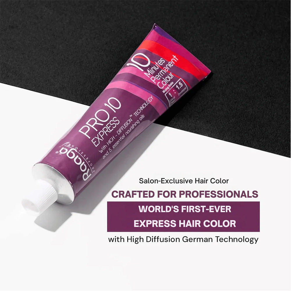 Raaga Professional Pro 10 Express Permanent Hair Color- 6 Dark Blonde 90g