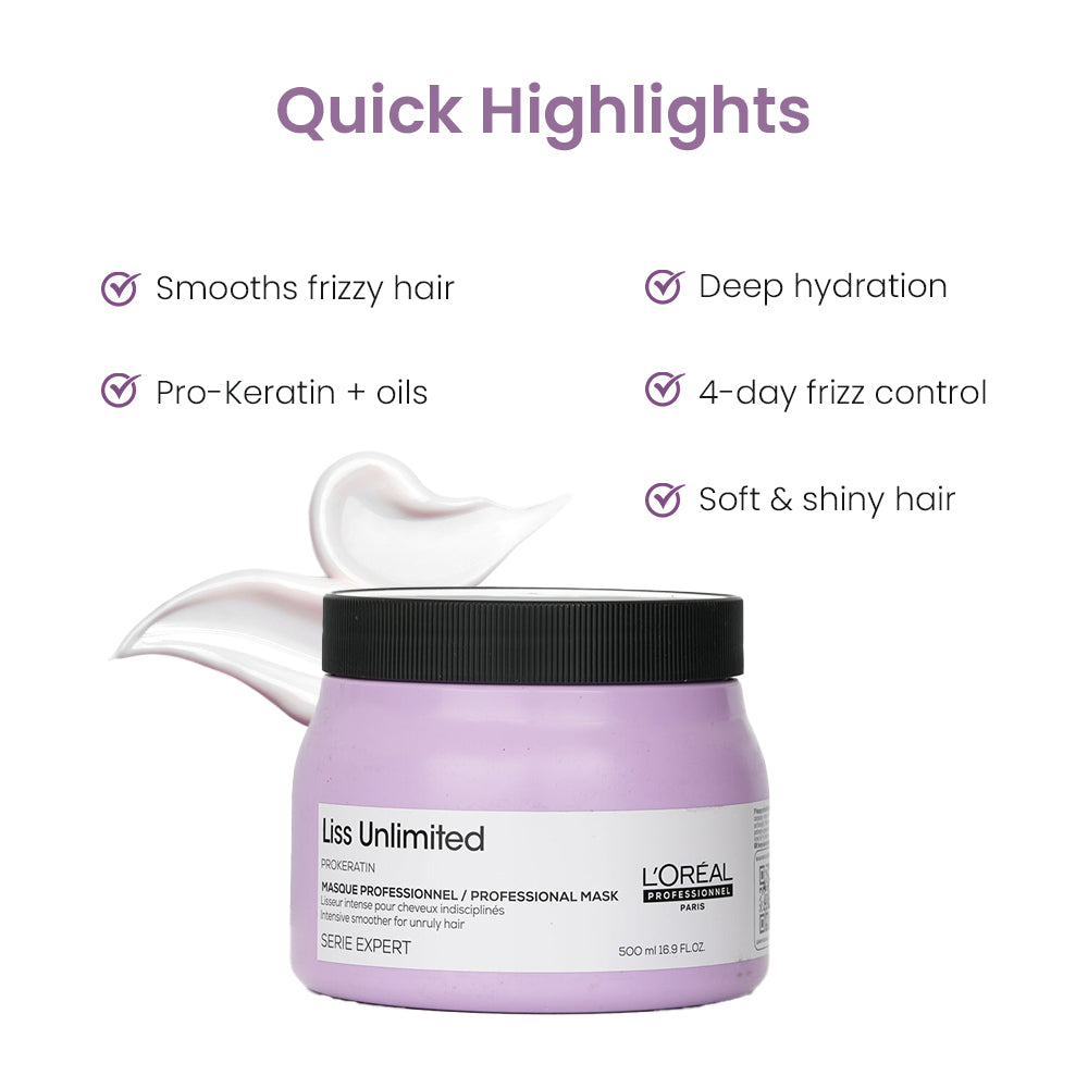 Loreal Professionnel Liss Unlimited Masque 490gm