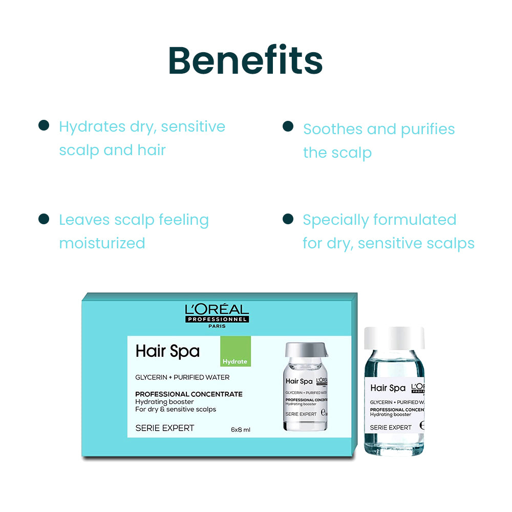Loreal Professionnel Hair Spa Hydrating Concentrate (Pack Of 6)