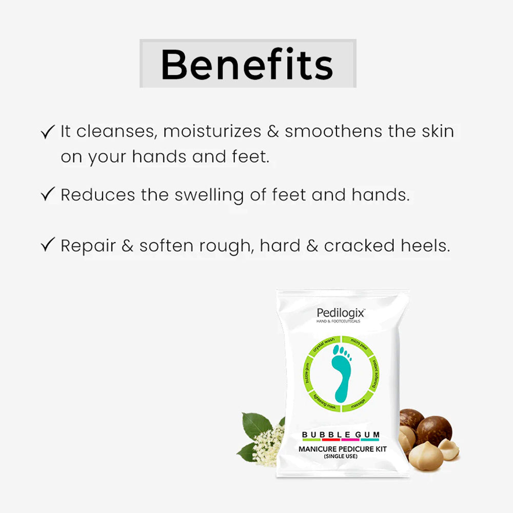 O3+ Pedilogix Bubblegum Manicure Pedicure Kit 55gm