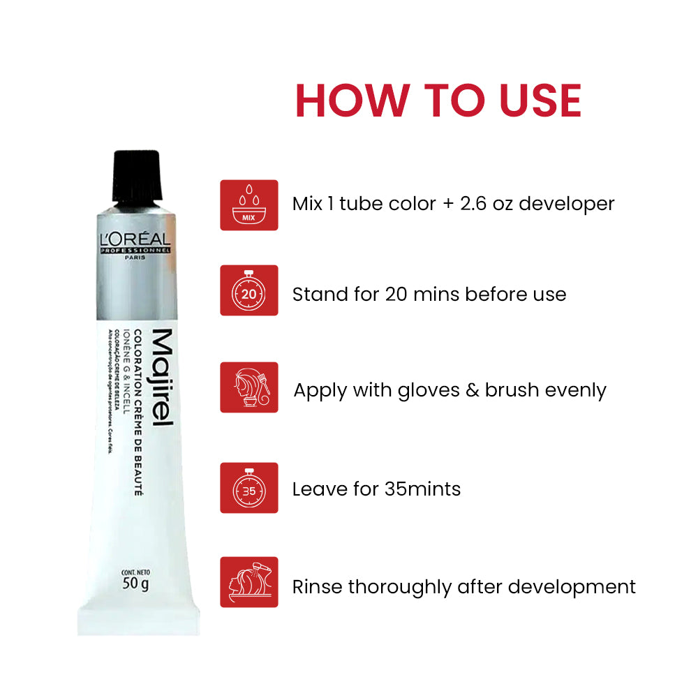 Majirel 5.60 Light Brown With Red 50Ml