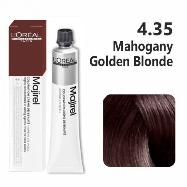 Loreal Majirel 4.35 Brown With Mahogany Gold 50Ml