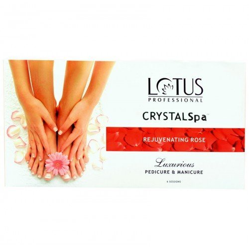 Lotus Professional Rejuvenating Rose Crystal Spa Luxurious Pedicure & Manicure Kit