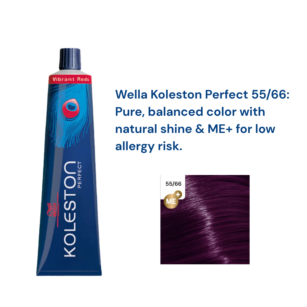 Wella Professionals Koleston Perfect Vibrant Red Hair Color 55/66 Colorant Tube 60G