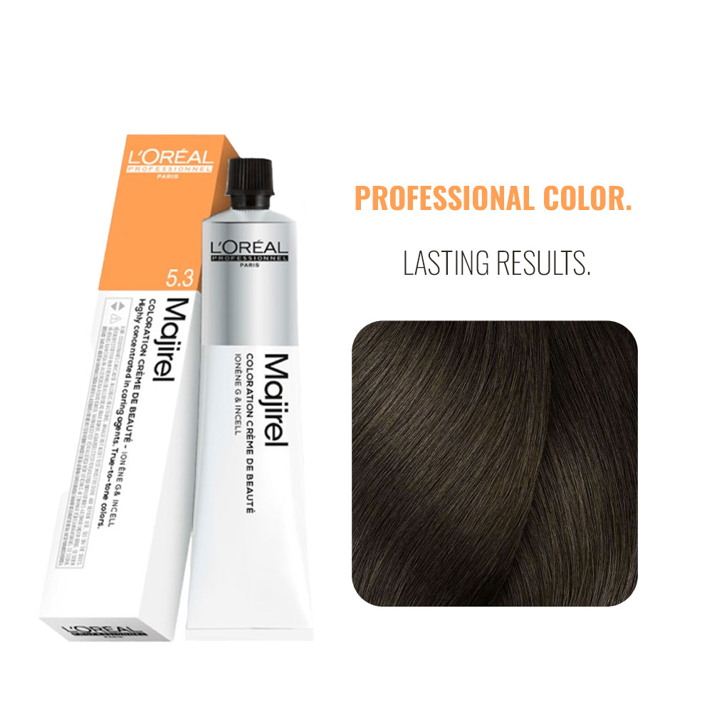 Loreal Majirel 5.3 Light Brown With Gold 50Ml