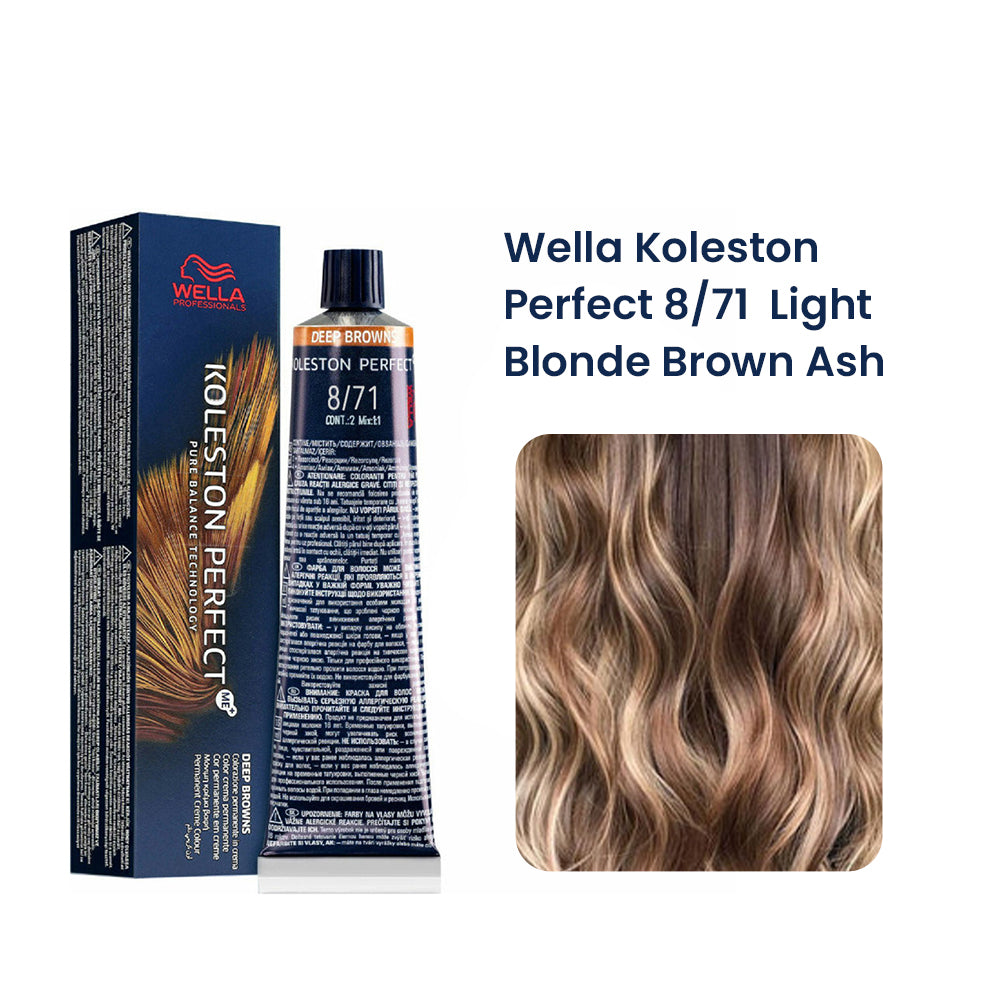 Wella Professionals Koleston Perfect 8/71 Light Blonde/Brown Ash Permanent
