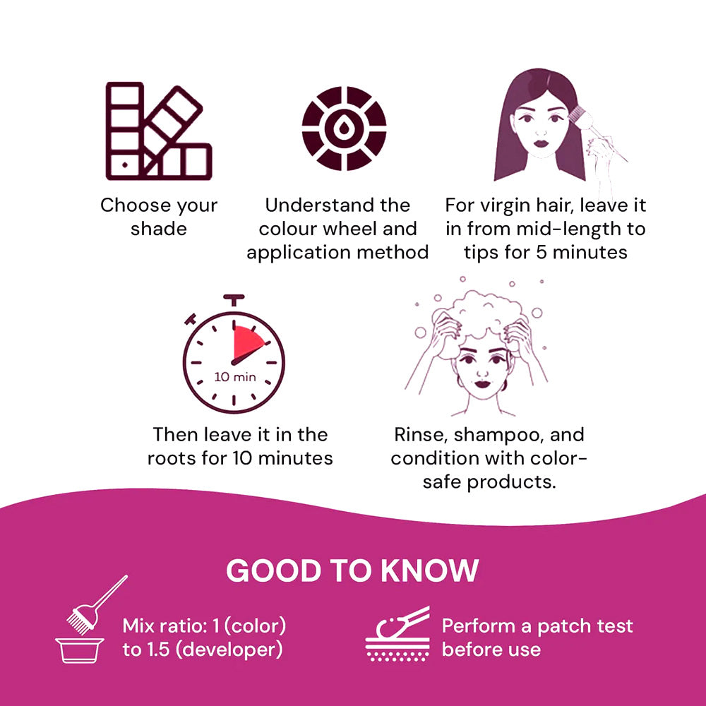 Raaga Professional Pro 10 Express Permanent Hair Color 1 Black 90g