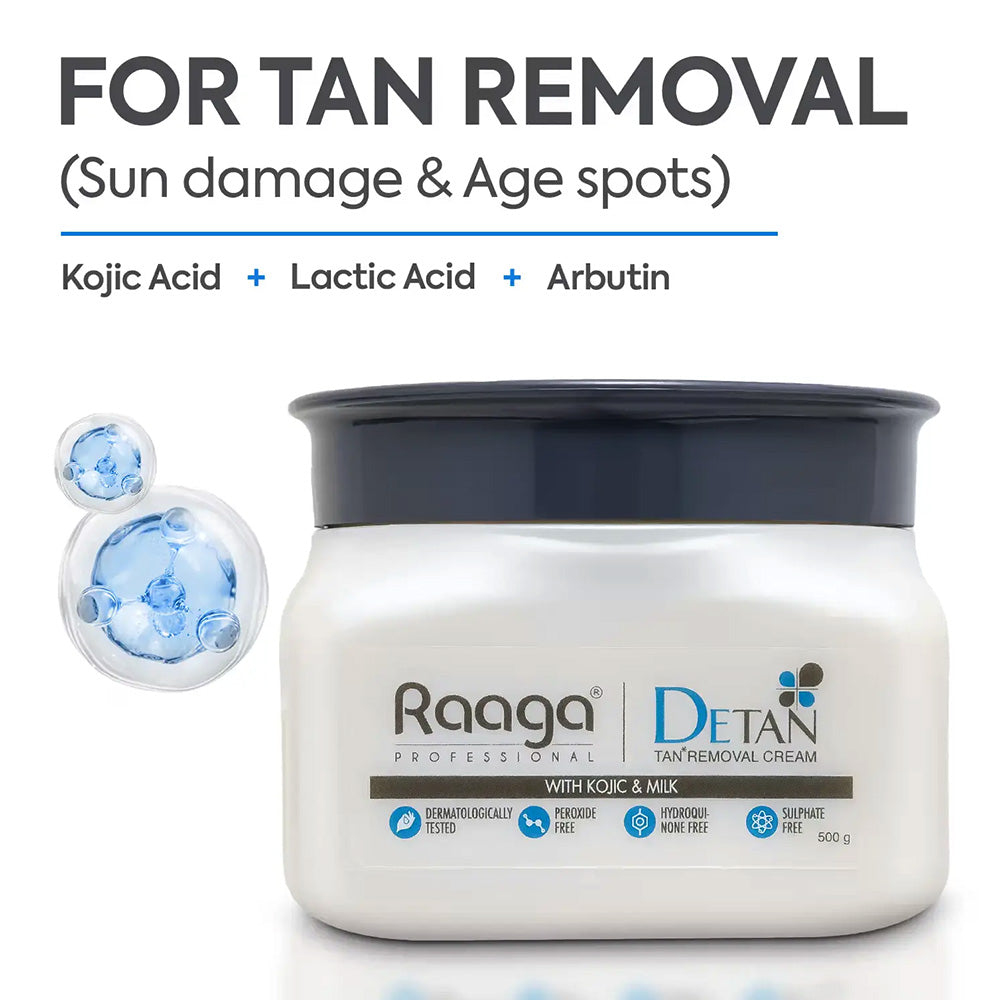 Raaga Professional De-Tan Tan Removal Cream, 500Gm