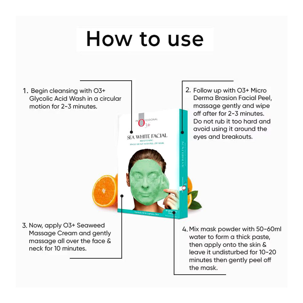 O3+ Sea White Facial Kit 45Gms_560