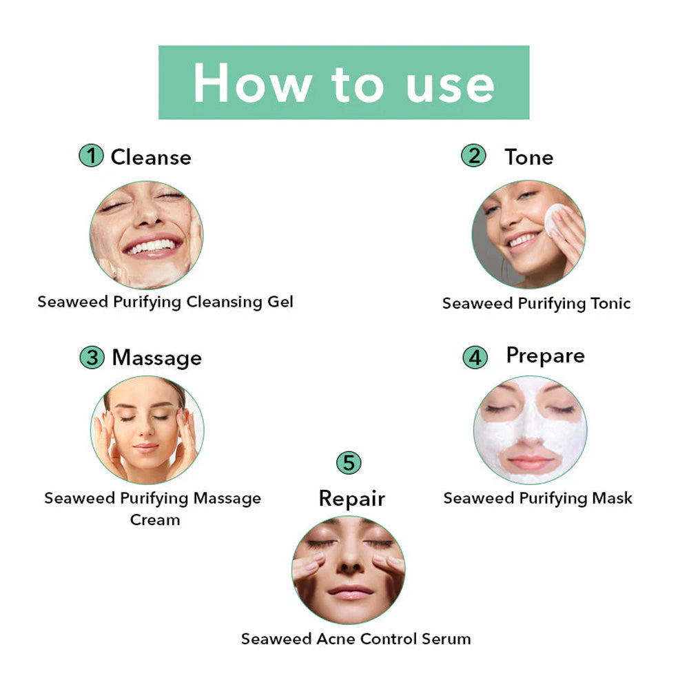O3+ Seaweed Facial Kit For Blemish & Spots (150ml+100g)