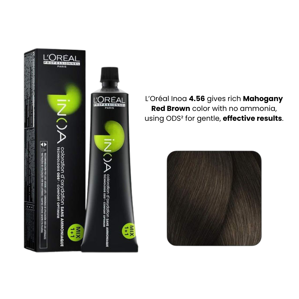 Loreal Inoa Ammonia Free Hair Color 60G 4.56_MRP-565