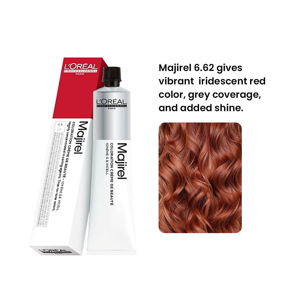 Loreal Majirouge 6.62 Dark Blonde With Iridescent Red 50 Ml