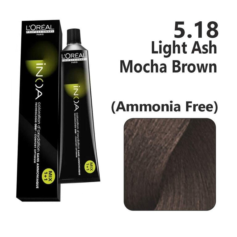 Inoa 5.18 Light Ash Mocha Brown 60Gm