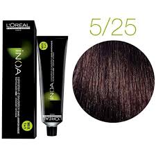 Loreal inoa hair color  5.25 (Light Iridescent Mahogany Brown) Ammonia-Free Hair Color, 60g