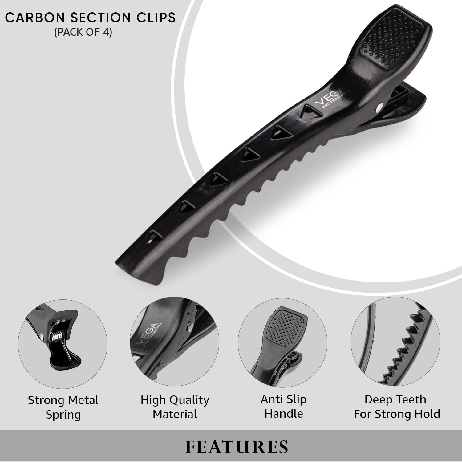 Carbon Section Clips (Pack of 4)