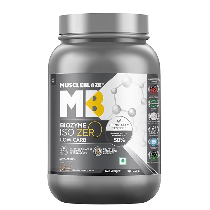 MB Biozyme Iso Zero low Carb-1Kg Low Carb Cookies & Cream