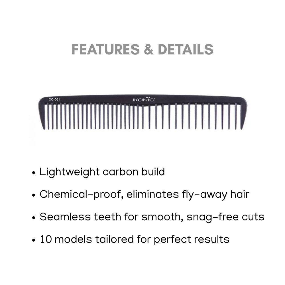 Ikonic Carbon Comb - CC01 Black