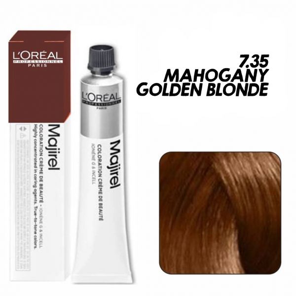 Majirel 7.35 Blonde With Mahogany Gold 50Ml