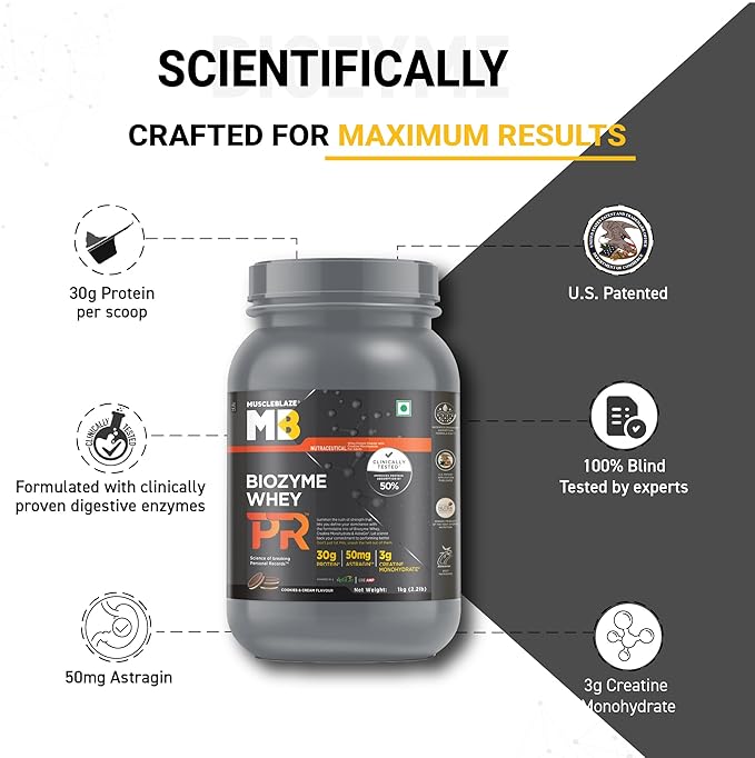 MB Biozyme Whey Pr 1Kg Cookies & Cream
