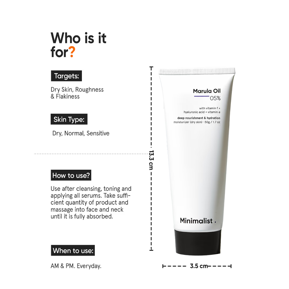 Minimalist Marula Oil 5% Moisturizer 50g
