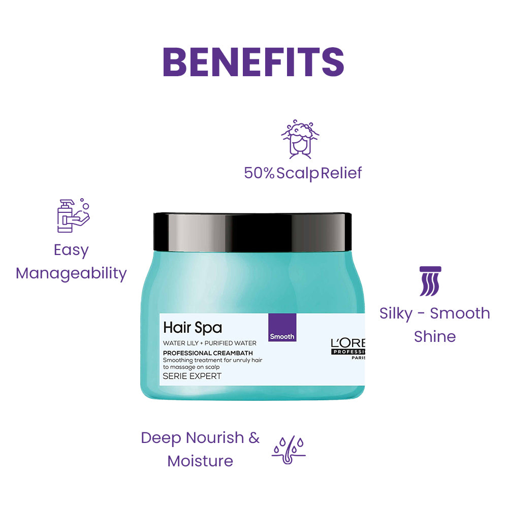 Loreal Paris Hair Spa Smoothing Creambath (490 Gm)