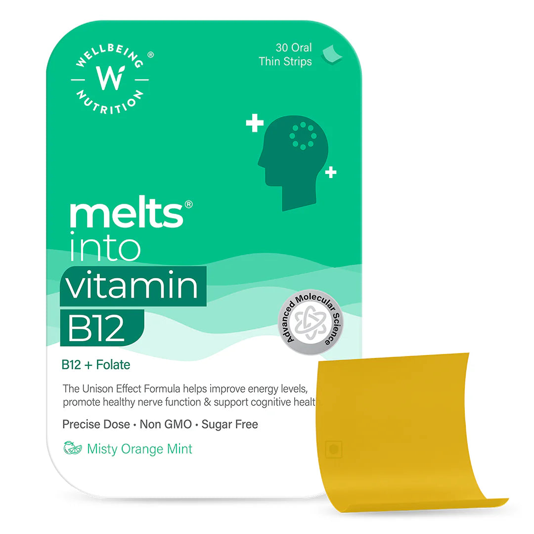 Wellbeing Nutrition Melts Into Vitamin B12 30 Strips Per Pack