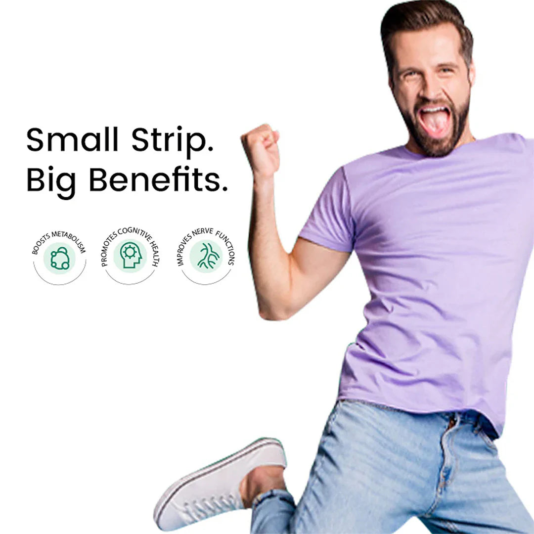 Wellbeing Nutrition Melts Into Vitamin B12 30 Strips Per Pack