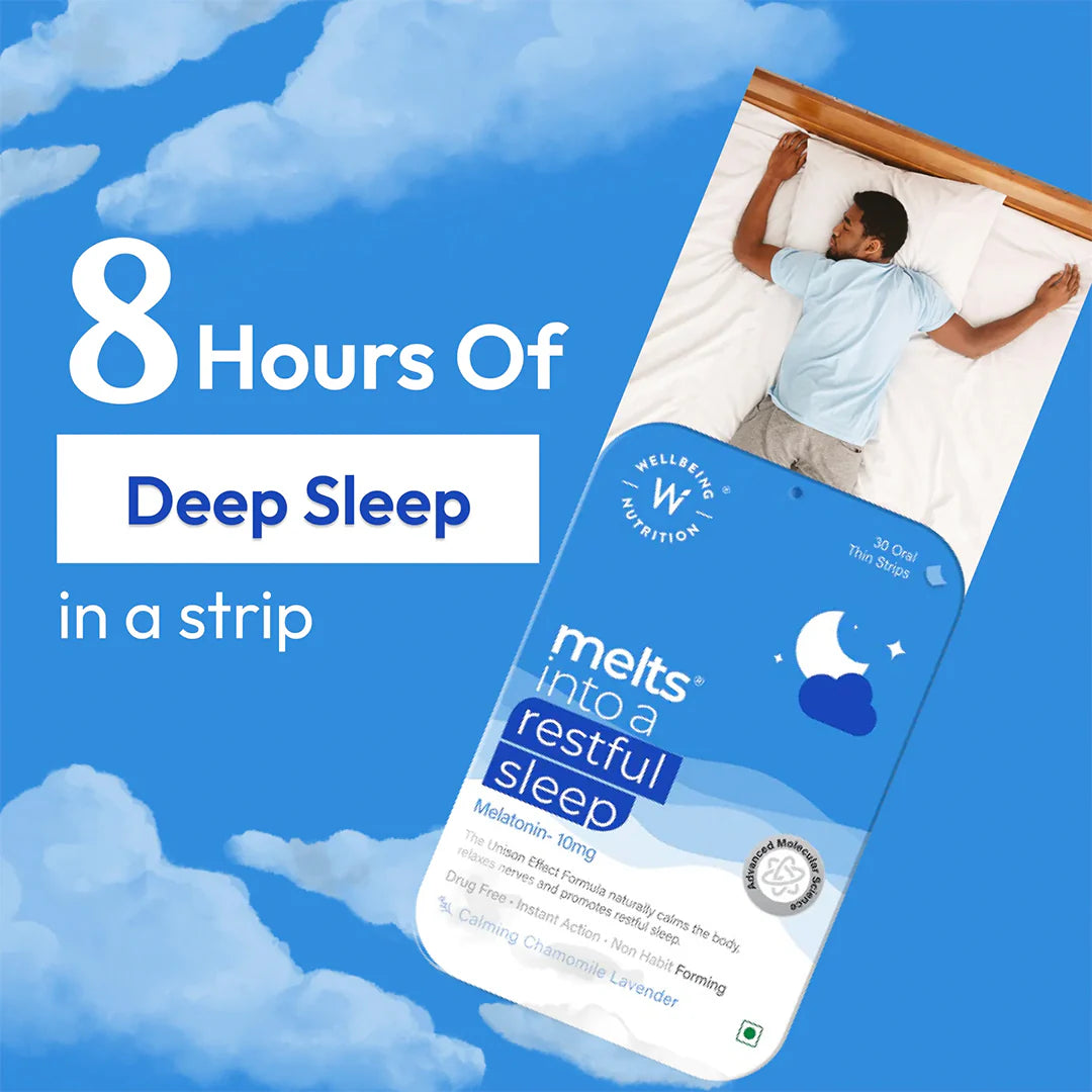 Wellbeing Nutrition Melts Into Restful Sleep 30 Strips Per Pack