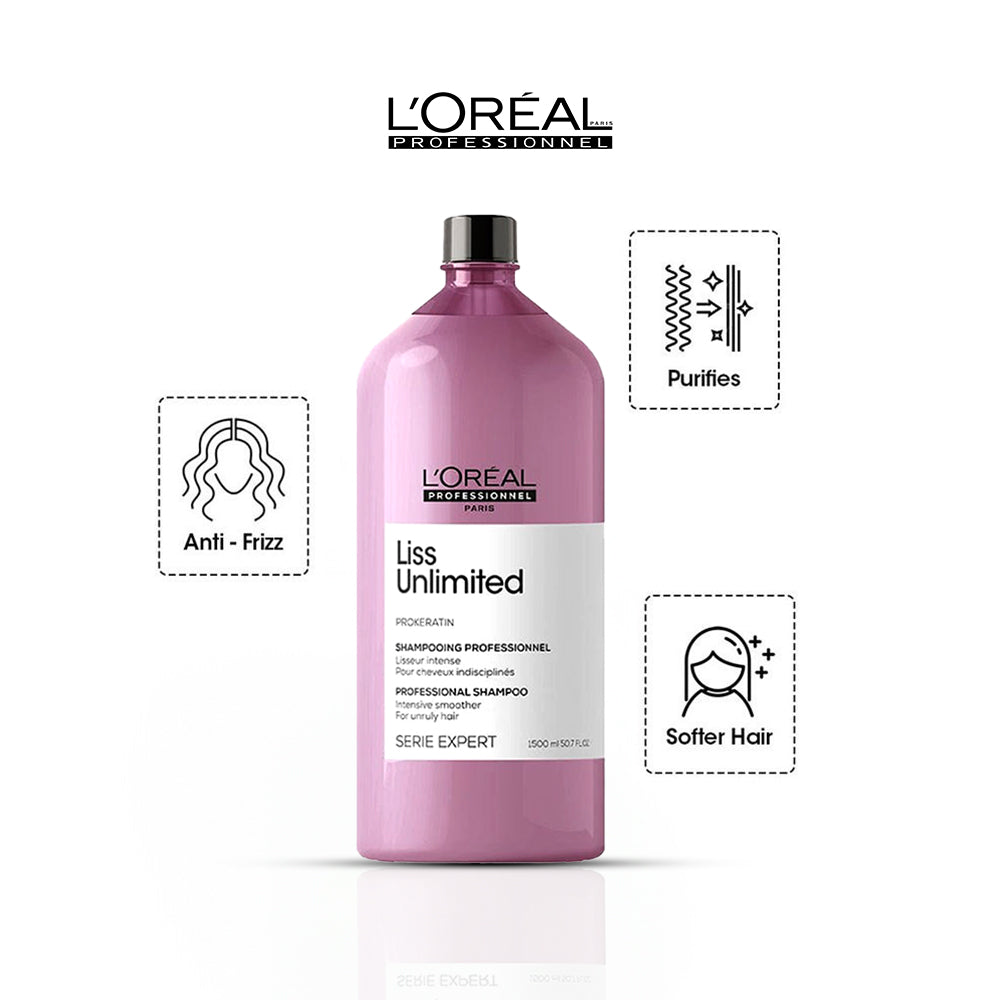 Loreal Paris Paris Professionnel Liss Unlimited Shampoo 1.5Ltr