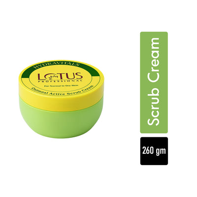Lotus Professional Hydravitals Oatmeal Active Scrub Cream - 260G