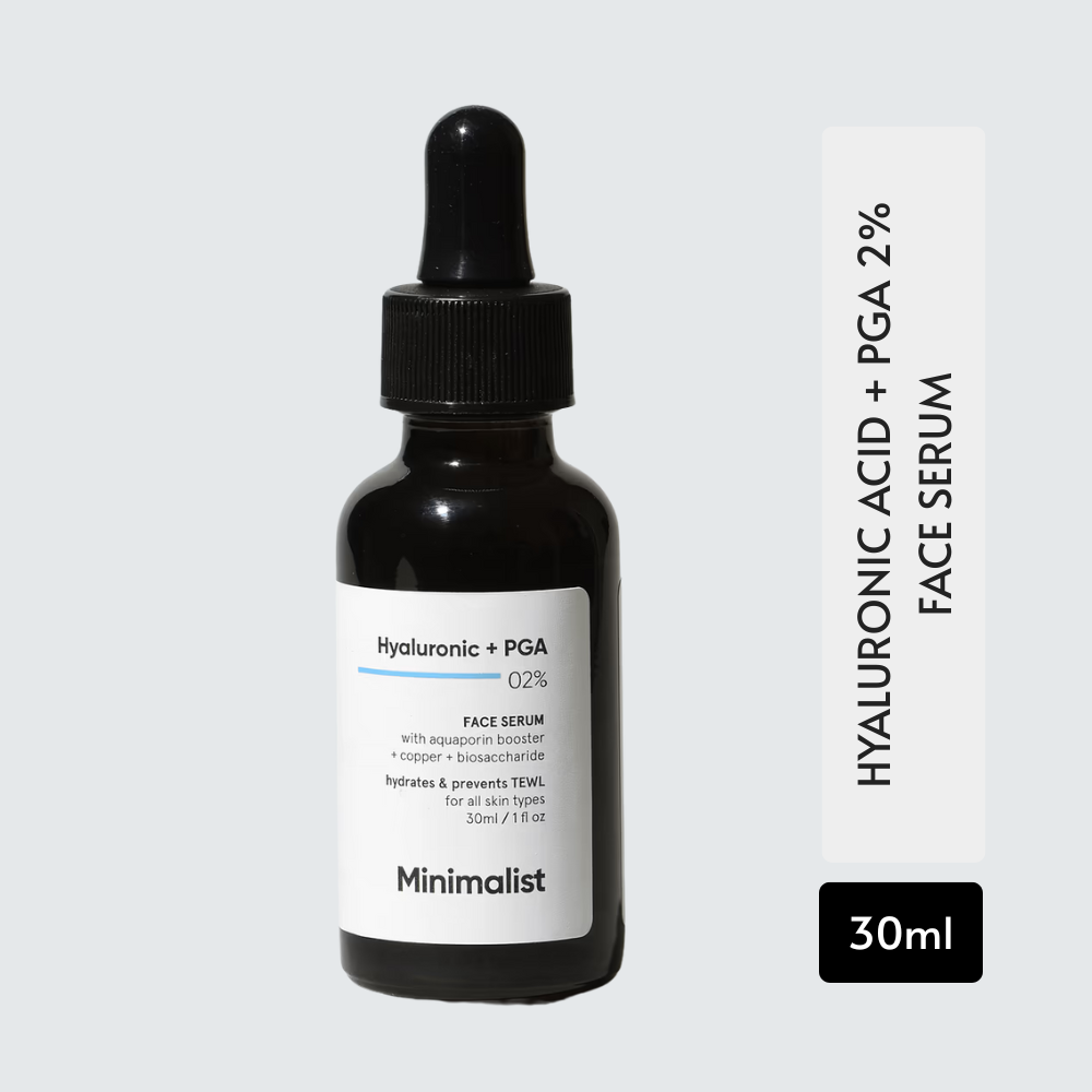 MINIMALIST HYALURONIC ACID + PGA 2% FACE SERUM 30ML