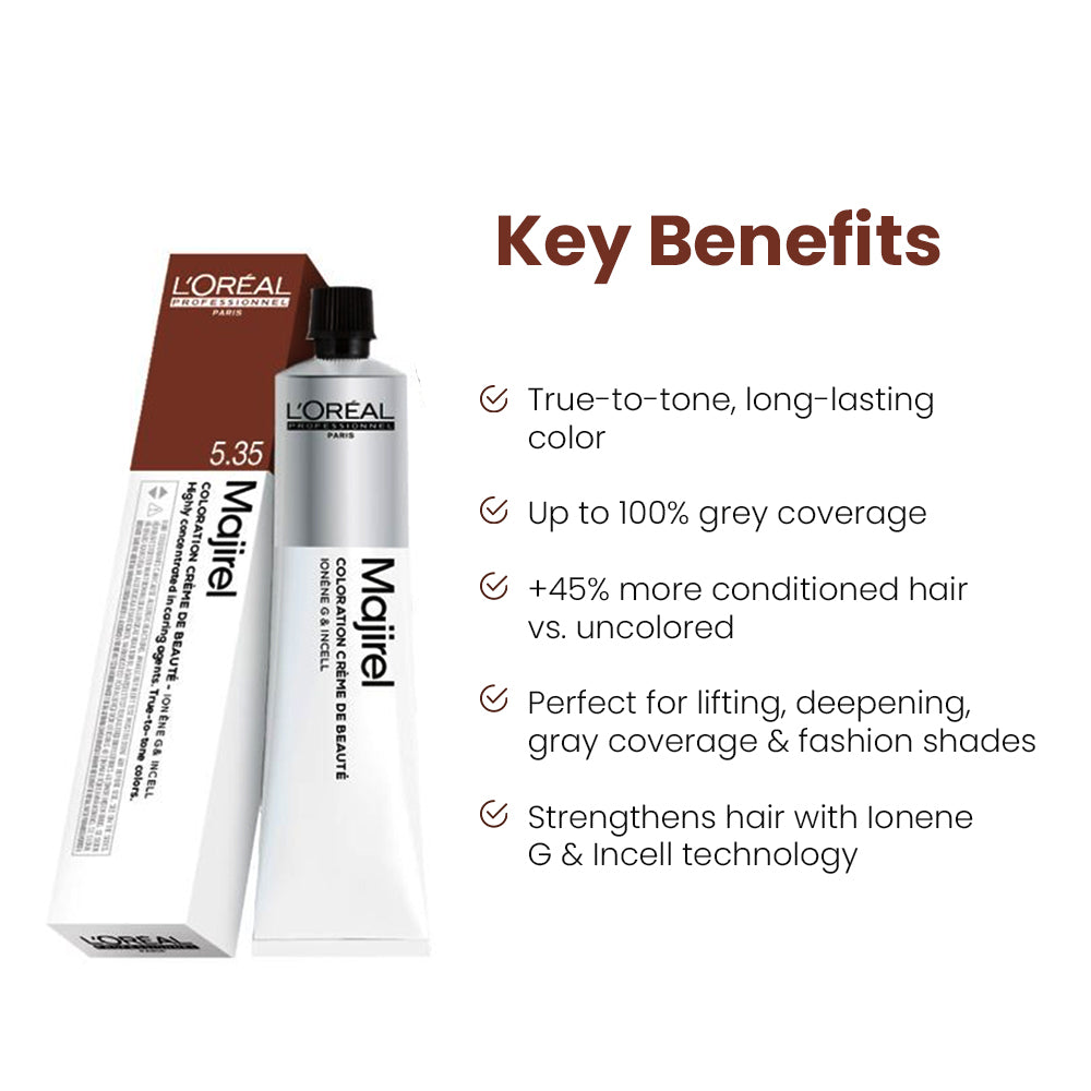 Loreal Professionnel Majirel Hair Color New Shade No 5.35