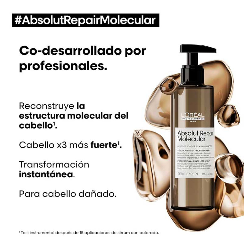 Loreal Professionnel Absolut Repair Molecular Deep Repairing Hair Rinse-off Serum for Damaged Hair