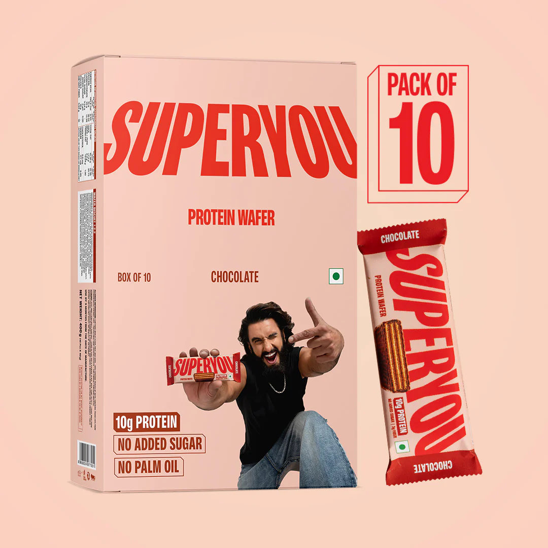 Super you Chocolate Protein Wafer - Pack of 10