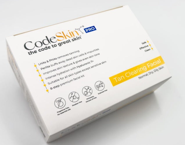 CodeSkin Pro Tan Clearing Facial Kit-Pack Of 10