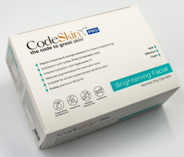 CodeSkin Pro Brightening Firming Facial Kit-Pack Of 10